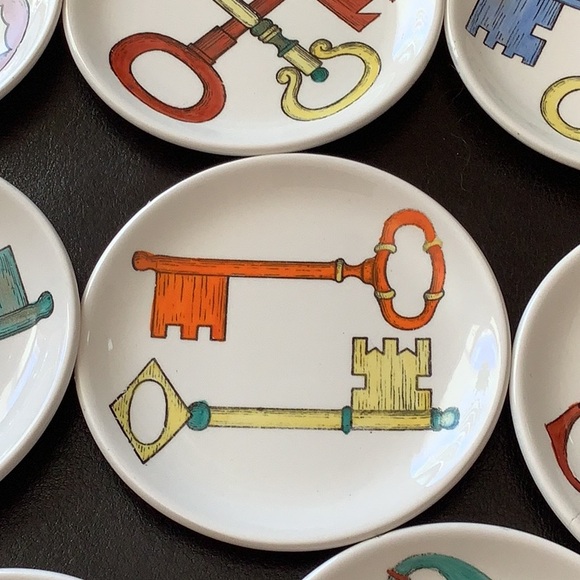 8 vintage coasters made in Milan from bucciarelli  mint condition - Picture 2 of 10